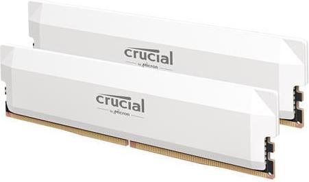 Crucial Pro Overclocking 32GB Kit (2x16GB) DDR5-6000 UDIMM CL36 White (16Gbit), EAN: 649528943019