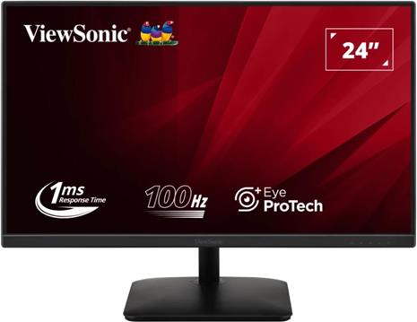 ViewSonic Monitor VA2408-MHDB 24” 1920x1080, IPS, 100Hz, VGA, HDMI, DP, USB HUB