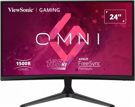 ViewSonic Monitor VX2418C 24" 1920x1080, VA, 180Hz-1ms, 2xHDMI, DP, Speakers