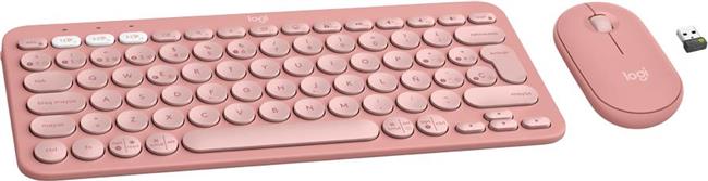 LOGITECH Pebble 2 Bluetooth Keyboard Combo - TONAL ROSE - HRV-SLV-SRB
