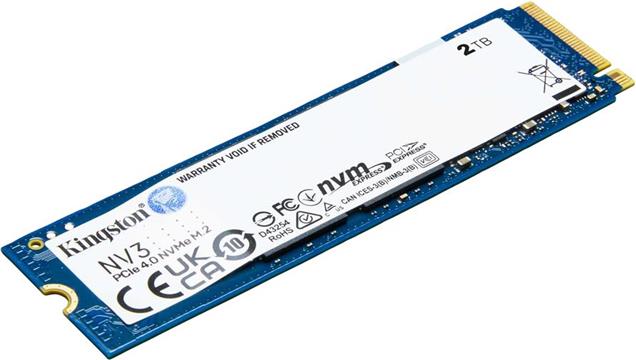 Kingston SSD 2TB NV3 M.2 2280 PCIe 4.0 NVMe SSD , SNV3S/2000G