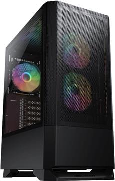 COUGAR | MX430 Mesh RGB Black | PC Case | Mid Tower / Mesh Front Panel / 3 x ARGB Fans / 4mm TG Left Panel