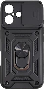 MM TPU IPHONE 16 - ANTI-SHOCK WITH RING crna
