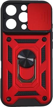 MM TPU IPHONE 16 PRO - ANTI-SHOCK WITH RING crvena
