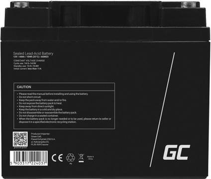 Green Cell Ersatzbatterie AGM23 12V/44Ah