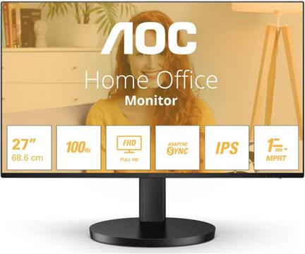 68,6cm/27" (1920x1080) AOC Basic-line 27B3HA2 16:9 FHD VA 4ms 100Hz HDMI VGA Speaker Black