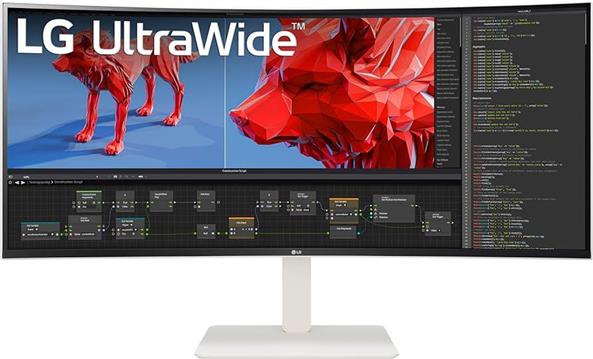 96,5cm/38" (3840x1600) LG 38WR85QC-W Gebogen Nano IPS WQHD+ 2x HDMI DP 1ms USB-C LS 144 Hz