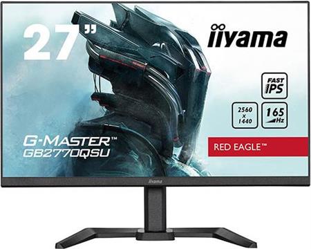 IIYAMA Monitor LED GB2770QSU-B6 27" Fast IPS Gaming 2560 x 1440 @180Hz 400 cd/m2 1200:1 0.2ms HDMI DP 4xUSB 3.2 	swivel, tilt, pivot (rotation both sides)