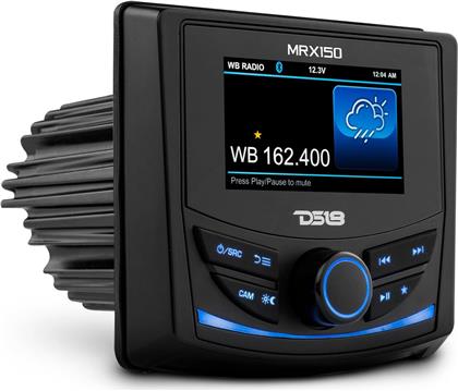 Marine radio DS18, MRX150,4x50W RMS, LCD 3", RGB TFT, BT, RDS, 2 zone, 4V izlaz