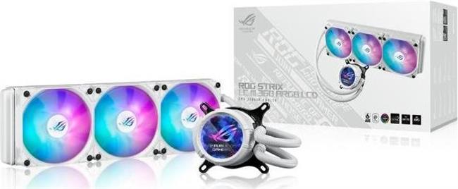 Vodeno hlađenje Asus ROG STRIX LC III 360 ARGB LCD, bijelo
