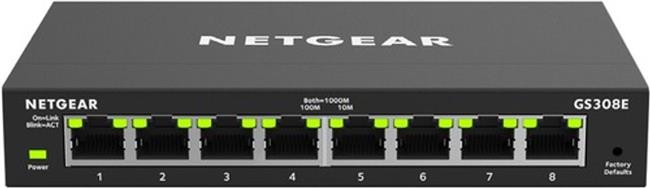 NETGEAR Switch 8x GE GS308E-400EUS Unmanaged Plus