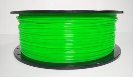 PLA filament 1.75 mm, 1 kg, transparent green