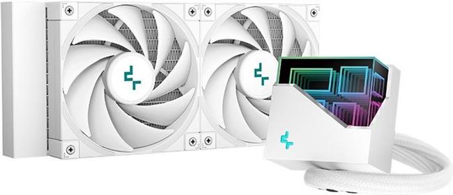 AIO Liquid Cooler DeepCool LT520, 240mm, RGB, white
