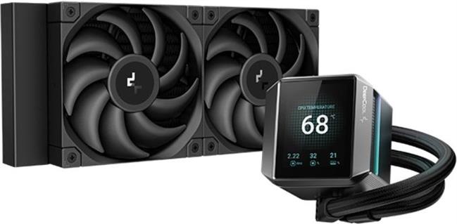 AIO Liquid Cooler DeepCool MYSTIQUE 240, 240mm, LCD, Black