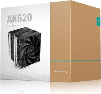 Air Cooler DeepCool AK620, 2x 120mm, 260W TDP, Black