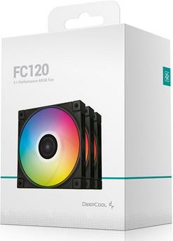 Fan DeepCool FC120 3-IN-1, ARGB, PWM, 120mm, 3 Pack, Black