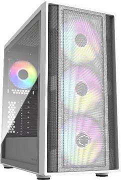 Case Cooler Master MasterBox 600, ATX, Midi-Tower, ARGB, Tempered Glass, White
