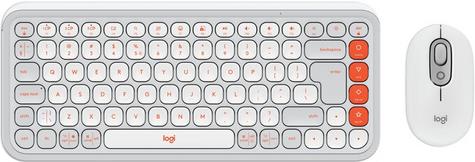 Keyboard & Mouse Logitech POP Icon Combo, Bluetooth, Off-White, SLO g.