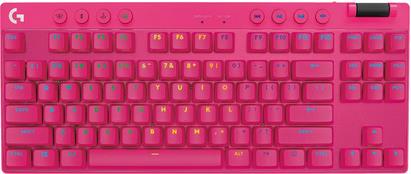 Keyboard Logitech G PRO X TKL, Brown Tactile, Lightspeed, Magenta, SLO g.