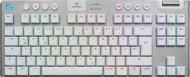 Keyboard Logitech G915 X LIGHTSPEED TKL, GL Tactile, Wireless, White, SLO g.