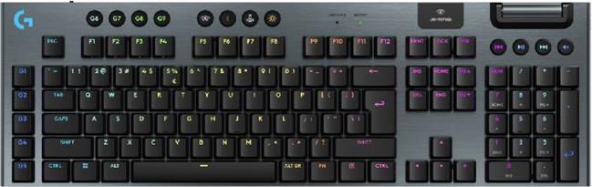 Keyboard Logitech G915 X LIGHTSPEED, GL Linear, Wireless, black, SLO g.