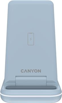 CANYON wireless charger WS-304 15W 3in1 Blue