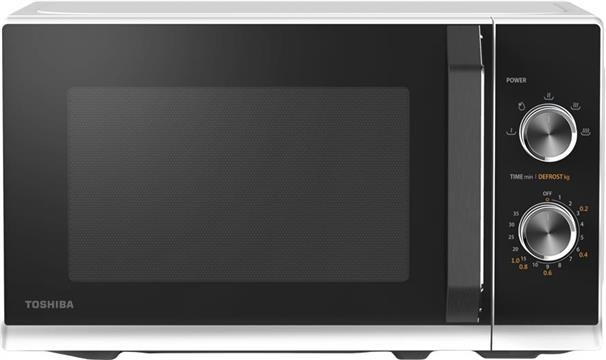 SOLO Microwave Oven, 23 Litres, Rotating Plate with Storage, Timer, Built-in LED Lights, 800 W, color:White, Dimensions: 442*368*260 mm