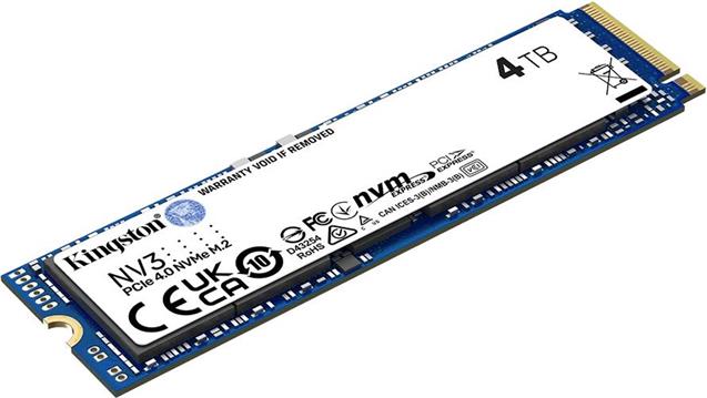 Kingston SSD 4TB NV3 M.2 2280 PCIe 4.0 NVMe SSD, SNV3S/4000G