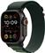 Apple Watch Ultra 2 GPS + Cellular 49mm Black Titanium Case with Dark Green Alpine Loop - Medium