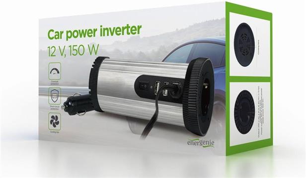 Gembird 12 V Car power inverter, 150 W