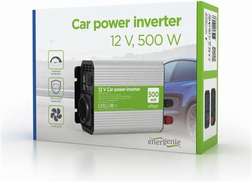 Gembird 12 V Car power inverter, 500 W