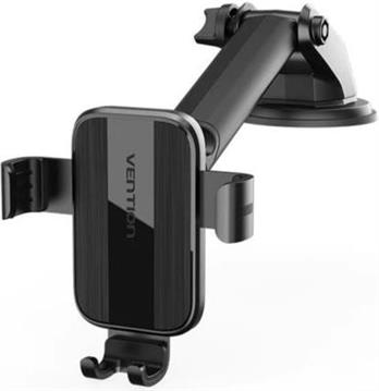 Vention Auto-Clamping Car Phone Mount With Suction Cup, Black