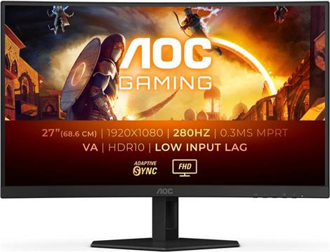 AOC C27G4XE 27", DP, 2xHDMI, 280Hz, 1ms