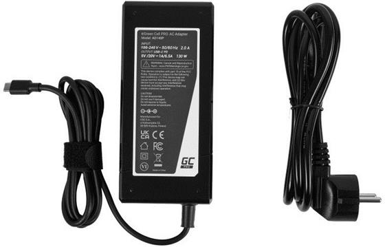 Green Cell AD140P power adapter/inverter Universal 130 W Black