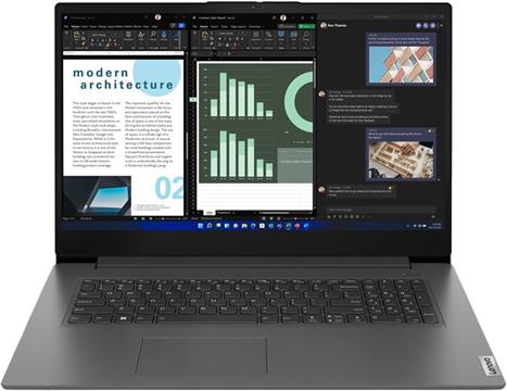 Lenovo V V17 G4 IRU Intel® Core™ i5 i5-13420H Laptop 43.9 cm (17.3") Full HD 16 GB DDR4-SDRAM 512 GB SSD Wi-Fi 6 (802.11ax) Windows 11 Pro Grey