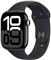 Apple Watch Series 10 GPS 46mm Jet Black Aluminium Case with Black Sport Band - S/M
