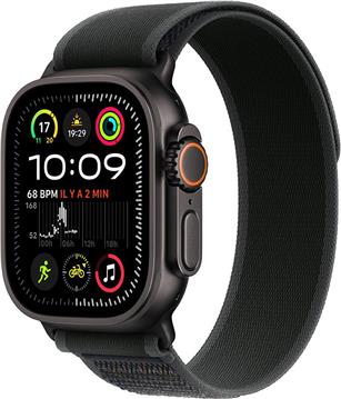 Apple Watch Ultra 2 GPS + Cellular 49mm Black Titanium Case with Black Trail Loop - M/L