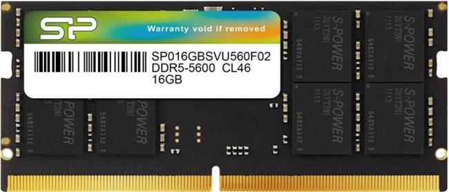 SILICON POWER DDR5 16GB 5600MHz SODIMM, SP016GBSVU560F02