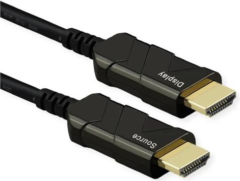 Roline HDMI 8K Ultra HD aktivni, optički kabel (AOC), M/M, 15 m