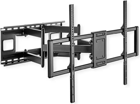 Roline VALUE zidni nosač za TV 60-120", udaljenost od zida 75mm-703mm, nosivost 120Kg, crni