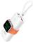 VEGER portable battery MagFan 10000 mAh, built-in cable and Apple Watch charger, white.