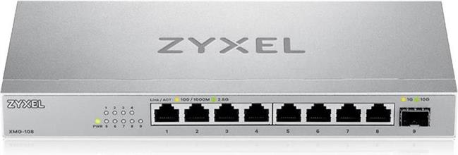 Zyxel XMG-108 Unmanaged 2.5G Ethernet (100/1000/2500) Silver
