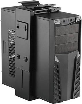 Techly ICA-CS 66 CPU holder Under desk CPU holder Black
