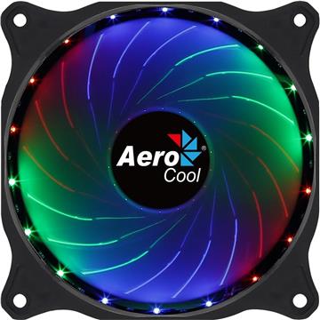 Aerocool COSMO12FRGB PC Fan 12cm LED RGB Molex Connector Silent Black