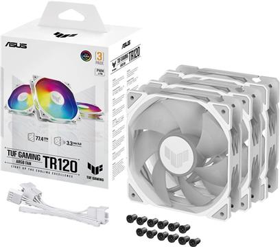 ASUS TUF GAMING TR120 ARGB 3IN1 White Computer case Air cooler 12 cm