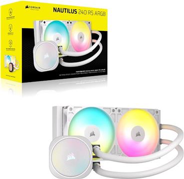 Corsair NAUTILUS 240 RS ARGB Liquid Processor Air cooler White 1 pc(s)