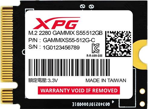 Dysk SSD Adata XPG GAMMIX S55 512GB M2230
