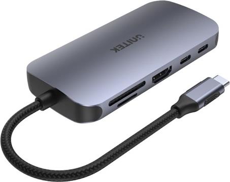 UNITEK D1071A interface hub USB 3.0 SuperSpeed 5 Gb/s Silver