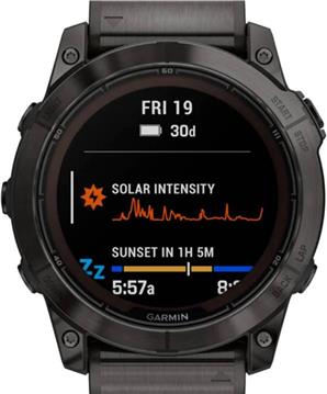 Garmin fenix 7X PRO Sapphire SOLAR Carbon Gray DLCTitanium/Titanium remen, 010-02778-30