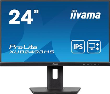 24" ETE IPS-panel, 1920x1080, 15cm Height Adj. Stand, 4ms, 250cd/m2, Speakers, HDMI, DisplayPort (23,8" VIS)